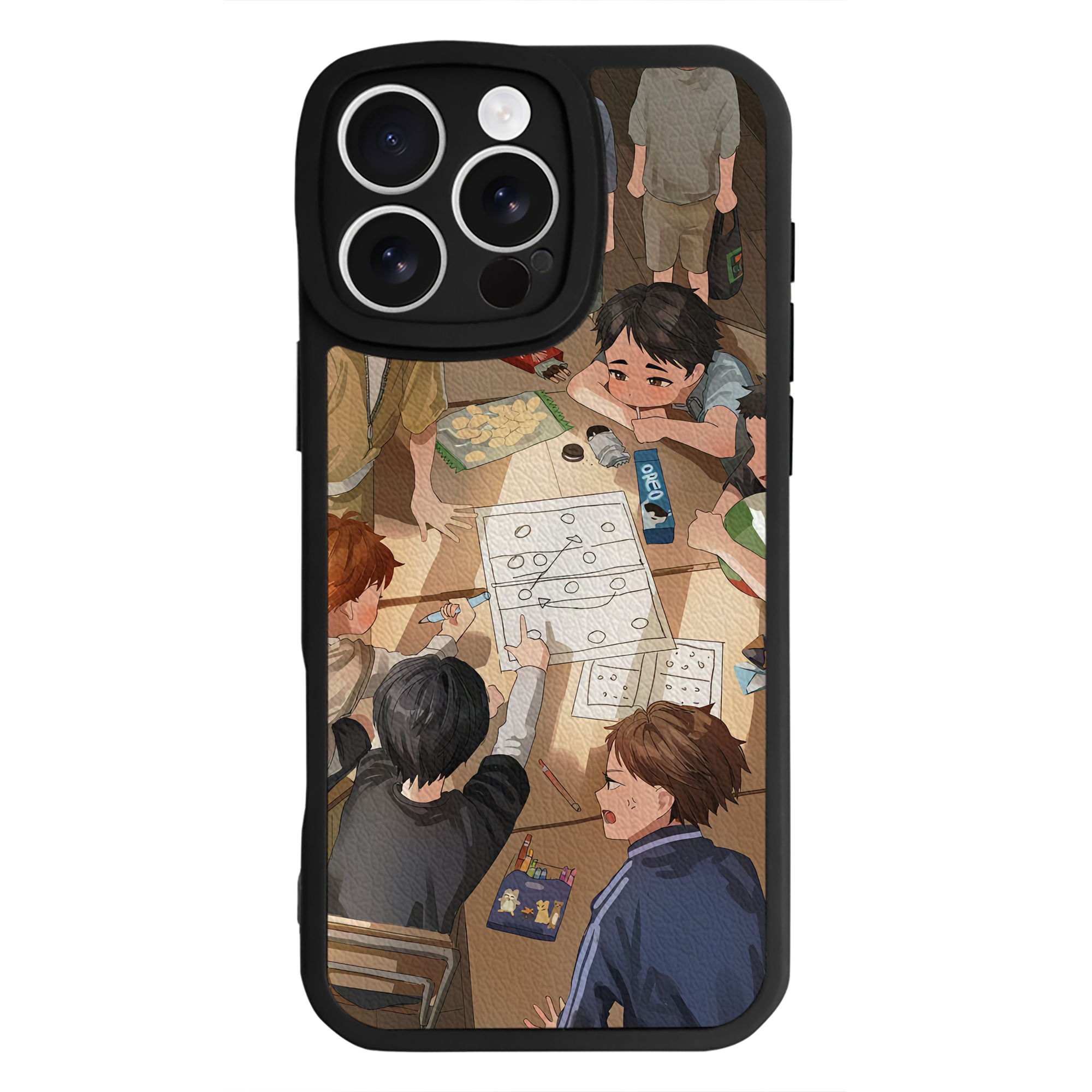 （画像用） ハイキュー!! Haikyu!! 【iPhone 16シリーズ対応】シリコンスマホケース（レザー調） 材質：シリコン